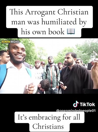 This Arrogant Christian man was humiliated by his own book 📖 #bible #david #prophet #islamic_video #christian