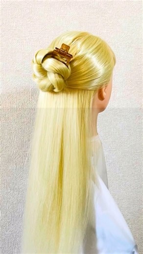 簡単ヘアアレンジ ヘアクリツイストハーフアップ Hair Clip Arrangement #簡単ヘアアレンジ #backtoschool #shorts #short