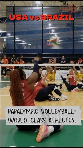 This Paralympic Sitting Volleyball Rally Is INSANE 🏐🇺🇸🔥