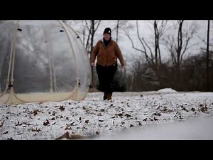 Alvantor Bubble Tent Setup - Fail OR Success? A snowy day outside.