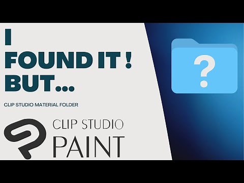 Clip Studio Paint| How to find Material folder on your PC