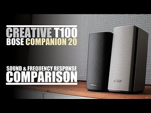Creative T100 vs Bose Companion 20 || Sound & Frequency Response Comparison
