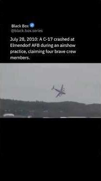 Tragic C-17 crash at Elmendorf AFB airshow practice — four crew lost in a sudden stall and crash.