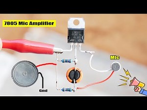 Microphone Amplifier Circuit Using 7805 Regulator