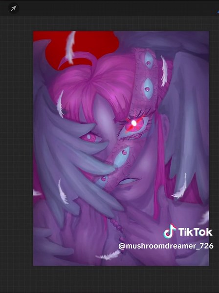 First time doing a transition like this, kinda nervous Character is Sera Phim from Freakshow Freakshow is by @Rexiipher #art #digitalart #freakshowminecraftrp #serafreakshow #seraphim