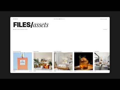 I Recreated This Minimal Digital Asset Store with Animated Category Filtering