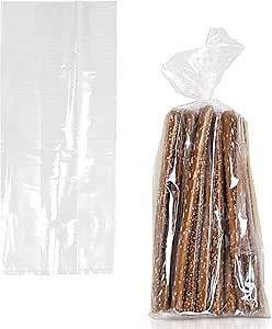 Amazon.com: APQ Supply Clear Gusseted Poly Bags, 8 x 4 x 18 Inches. Pack of 1000 Side Gusseted Plastic Bags with Open Top. Crystal Clear Baggies for Treats. Tear-Resistant 2 Mil Polyethylene Flat Bottom Bag : Health & Household