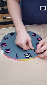 Colorful resin clock design that transforms wall decor