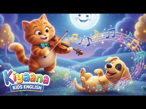 Hey Diddle Diddle Song for Toddlers Animation 🌙🎵 | Kids Nursery Rhymes | Kiyaana Kids