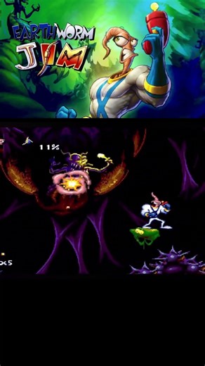 "Earthworm Jim" game #classics #retrogame #shorts #NoCommentary