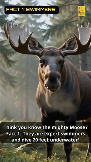 5 Mind-Blowing Facts About the Mighty Moose 🦌 #facts #wildlife #animals