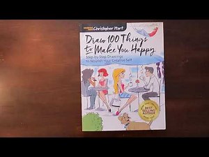 Draw 100 Things to Make You Happy by Christopher Hart book flip through