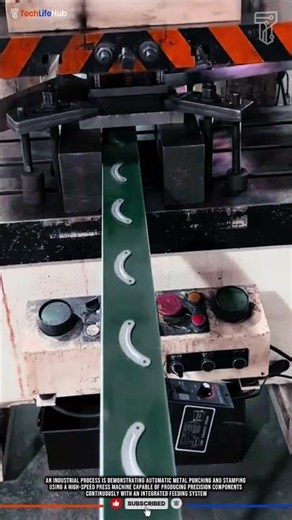 Innovation Metal Punching Press Machine for High Speed Component Production #tech