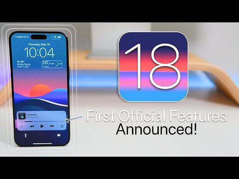 First Official iOS 18 Features Announced!