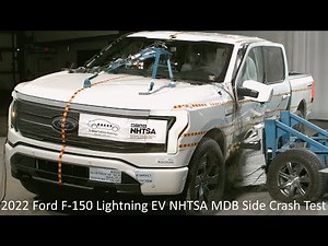 2022-2024 Ford F-150 Lightning EV NHTSA MDB Side Crash Test