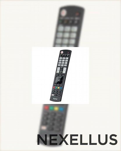Hama Universal IR Remote Control for LG TVs, Teachable, Smart Buttons, Illuminating Buttons, 10m ...