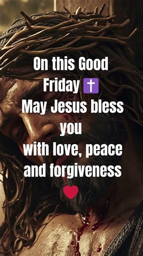 Good Friday ✝️ He Died for You ❤️ | God’s Promise for Monday/Friday #faith #biblequote #faithhabits