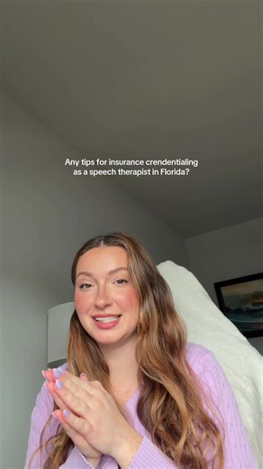 Insurance credentialing as a therapist in Florida📝 . . #privatepractice #insurancecredentialing #speechtherapy #speechtherapist
