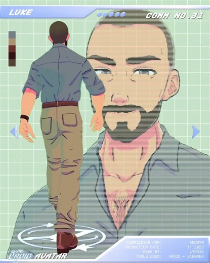 Custom Virtual Companion commission made on VRoid Studio ✨ #vroid #vtuber #3dcharacter #b3d