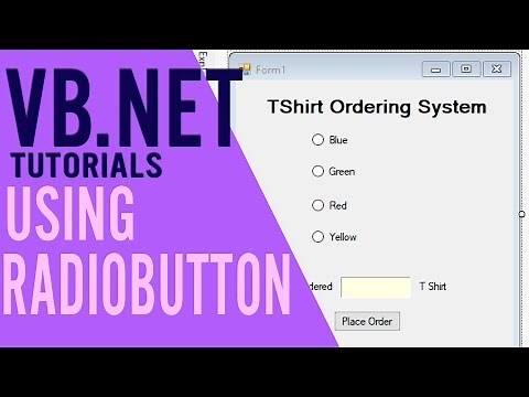 VB.NET TUTORIALS: Using Radiobutton