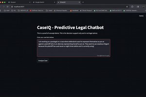 CaseIQ - Predictive Legal Chatbot