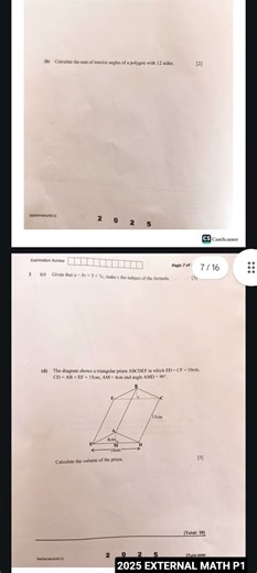 2025 G9 EXTERNAL MATH P2