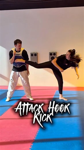 Step-by-step attack hook kick tutorial, break it down, nail the technique, own the recovery. 🥋💥