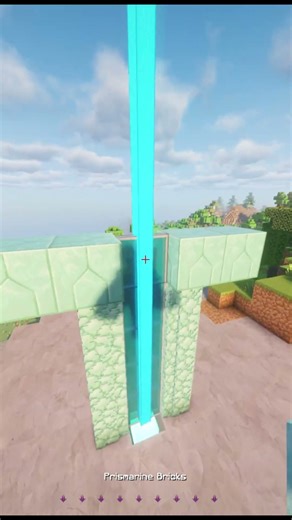 Minecraft Sword Statue ⚔️ | Epic Decoration Build #shorts