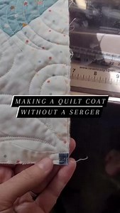 Want to make a quilted coat? Check out this tip from Ambassador Ashlee of Crinkly Quilts! Ashlee says: "Making a quilt coat can be a daunting task. You cut up a beautiful quilt, and the last thing you want to happen is have your quilt coat's seams to come apart or start fraying. Using a serger would definitely help secure the edges of your cut pieces, but what should you do if you don't have a serger? I always zigzag stitch all the way around every cut piece. This helps prevent fraying and any f