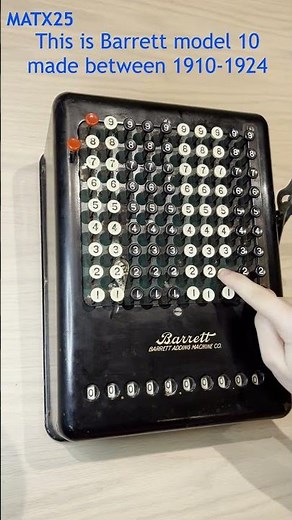 Barrett adding machine #mechanicalcalculator