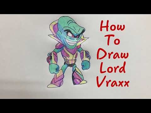 How-to-draw-and-coloring-Lord Vraxx | Brawlhalla ( Cách-vẽ-Lord Vraxx ).