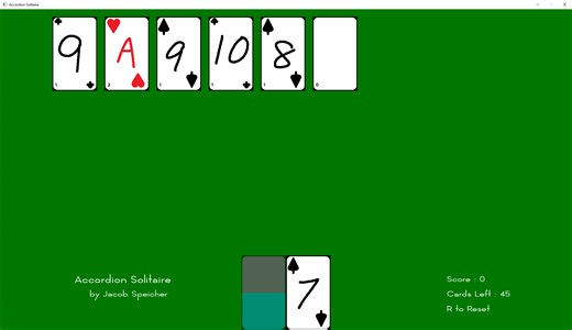 Accordion Solitaire by Jacob Speicher