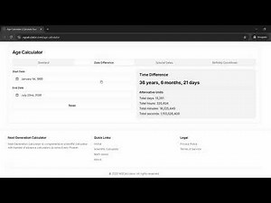 Age Calculator: A Handy Online Tool