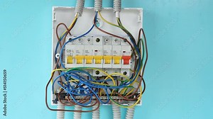 Electrical work on installation of consumer unit.