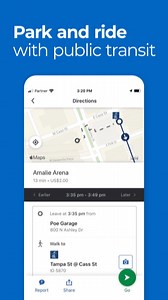 Have you heard of the Moovit app? The app provides an easy solution to bridge the gap in connecting between modes of transportation. Moovit can help you find parking, scooter rentals, bus or streetcar stops and more! Use Moovit to drive, park, and ride with public transit. Try it today  moovit.onelink.me/3986059930/btiua9qf | City of Tampa | Facebook