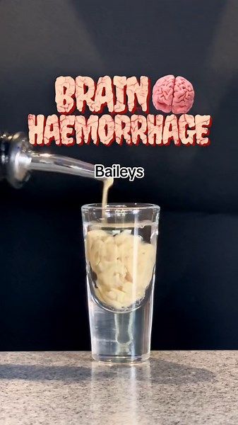 Brain Haemorrhage Shot Recipe: Peach Schnapps, Baileys & Grenadine