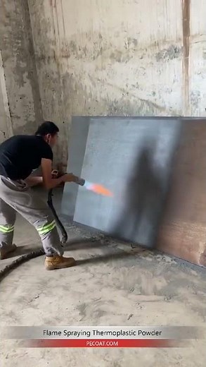 Flame Spray Thermoplastic Powder Coating for Steel, Wood and Concrete,thermal spraying technology