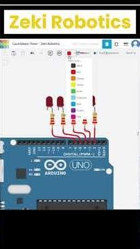 🚀 Arduino Project 25 – LED Countdown Timer (5 → 1) | Amharic Tutorial #Robotics #ArduinoProjects