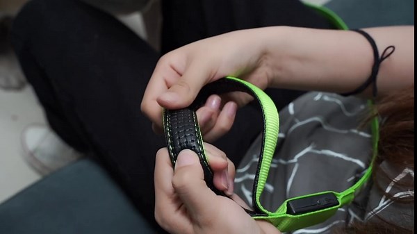 LED Dog Leash - USB Rechargeable - Light up Dog Leash - 4ft/120cm Neon Green Nylon - LED Strip - 4ft - Makes Your Dog Visible, Safe, & Seen - Dog Leashes for Small and Medium Dogs