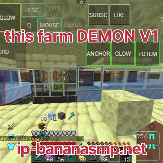 this farm Make 10m in 20 minute DEMON V1 bananasmp #minecraft #banana #gaming #farm