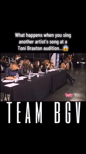 Toni THEE Braxton was not playing 😱 This moment shows It’s not about showcasing your favorite songs or proving your range, it’s about showing you understand the assignment, can blend, support the artist, and hold your own within their world. Always be prepared to show up and deliver what you’re asked and expected to deliver! #TeamBGV #BGVs #SupportingArtist #CenterStaging #TheBraxtons #Auditions #ToniBraxton #FindMyBGV #BGVLife | Team BGV LLC