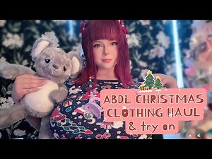 Onesiesdownunder ABDL littlespace xmas clothing haul & try on!!
