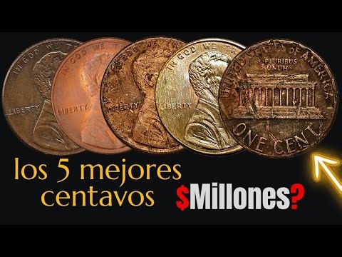 😱 ¡Las 5 Monedas de 1 Centavo Más Raras de EE. UU. Valen Más de $1,000,000! 💰 #MonedasValiosas