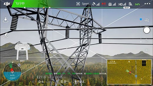 在电脑上用大疆无人机模拟飞行软件模拟穿越障碍物飞行训练