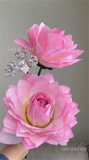 DIY Lotus flower 🌷 #craft #handmadegifts #craftideas #handmadewithlove