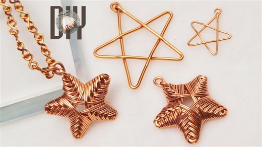 Starfish | Star | Pendant | Simple | Copper wire | No stone @LanAnhHandmade 906