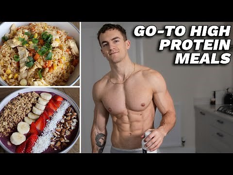 My Go-To High Protein Meals (for building muscle) **4 Easy Ideas**