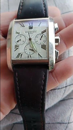 Raymond weil automatic Swiss chronograph men's square ⬛ watch