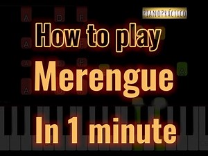 How to play Merengue in 1 minute - EASY piano tutorial