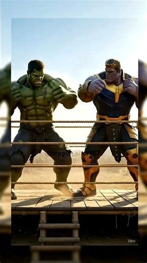 hulk or Thanos fight #shorts #shortsfeed #cartoon